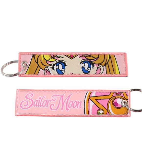 🌙 Sailor Moon Double-sided Embroidered Keychain - Picture 2 of 3